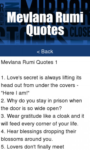 Mevlana Rumi Quotes - screenshot