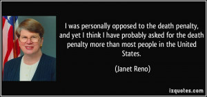 Quotes About Death Penalty ~ I was personally opposed to the death ...