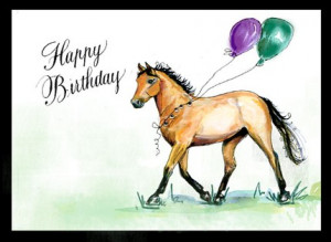 happy birthday horse