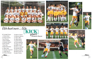 Women’s Soccer Yearbook Spread