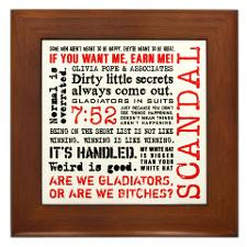 Scandal Quotes Framed Tile for
