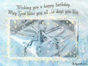 Home Ecards Birthday Wishes Christian May God Bless You