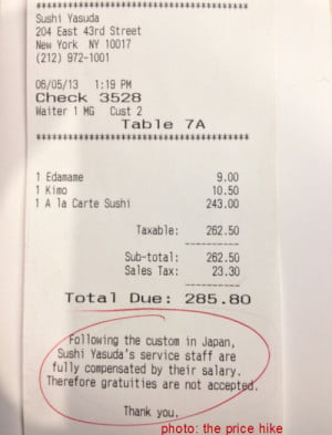 New York Sushi Restaurant Eliminates Tipping Because It Pays Waiters A ...