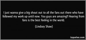 More Lindsey Shaw Quotes