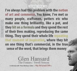 Glen Hansard talking to TMO back in 2005, before the release of the ...