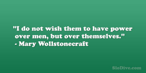 Mary Wollstonecraft Quote