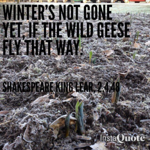 Shakespeare - winter; King Lear