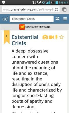 Existentialism Crisis