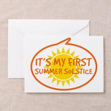 Babys First Summer Solstice Greeting Card for