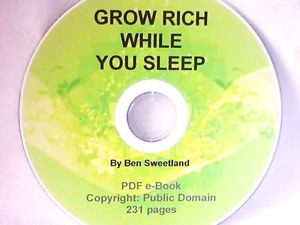 GROW RICH WHILE YOU SLEEP By Ben Sweetland Inspirational Book on Disc