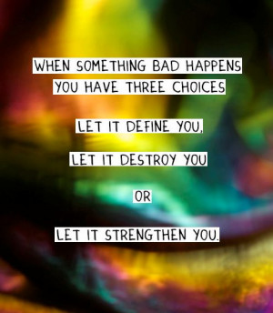 Define, destroy, strengthen