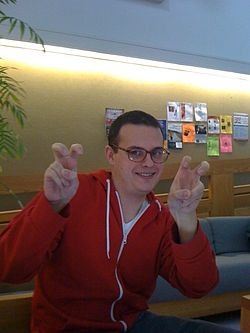 The air quotes gesture