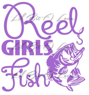 fish vinyl decal in mint reel girls fish vinyl decal in burgundy reel ...