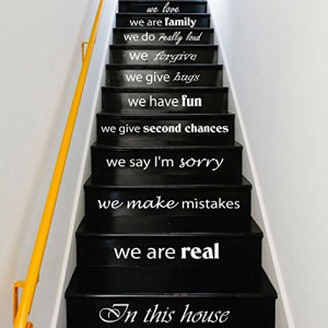 Quotes for Staircases to Suit the Color of the Stairs!