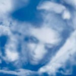 Image of girl dreaming in clouds