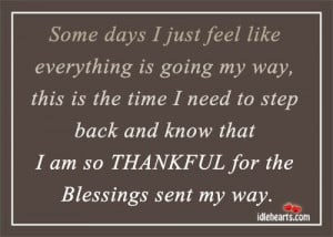 Feeling Blessed and Thankful Quotes