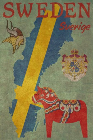 ... design etsy travel norway scandinavia finland Sweden travel poster