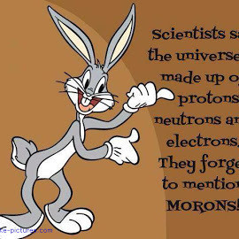 Funny Bugs Bunny Science Moron Quote Comment Picture 270x270