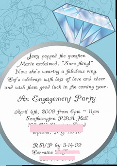 Engagement Party Invitations Wording Poem