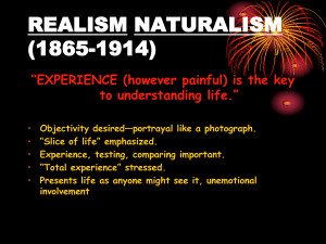 REALISM NATURALISM _1865-1914_ by suchenfz