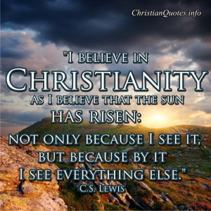 Lewis Quote - Christianity - Christian Quotes