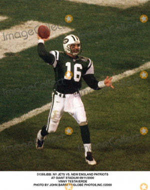 Vinny Testaverde Picture NY Jets Vs New England Patriots at Giant