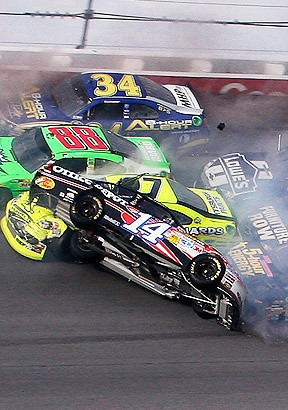 Tony Stewart's wild ride on the last lap of the 2012 Good Sam's Club ...