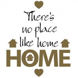 No Place Like Home Wall Sticker Quotes by RoomMates