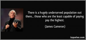 There is a hugely underserved population out there... those who are ...