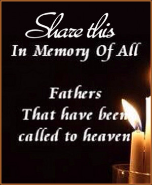 In memory of fathers in heaven