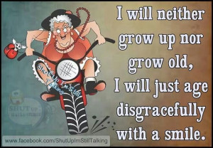 will neither grow up or grow old. ..