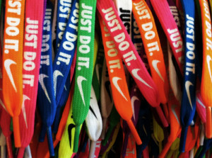 nike colorful just do it laces