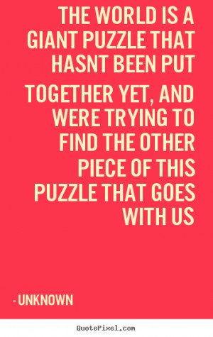 puzzle piece quotes about life