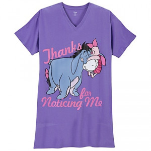 Thanks For Noticing Me, Eeyore Nightshirt awwww! Disney Shirt