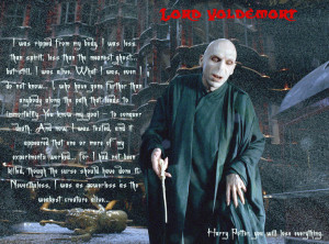 Voldemort Quote Wallpaper Lord voldemort is back... by