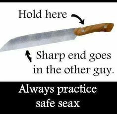 always practice safe seax #Viking #norse #seax #weapons More