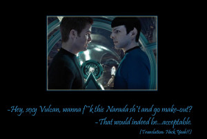Wanna make-out, mr. Spock? by wackamotto