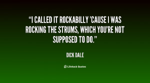 called it Rockabilly 'cause I was rocking the strums, which you're ...