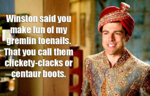 New Girl - Schmidt quote Winston said you make fun of my gremlin ...