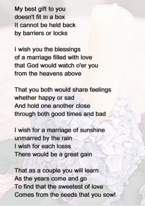 ... Quotes, Gifts Ideas, Wedding Reading, Bridal Shower Poems, Bridal