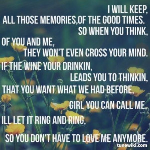 So You Don't Have To Love Me Anymore ~ Alan Jackson