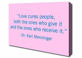 description dr karl menninger love cures people stretched quotes ...