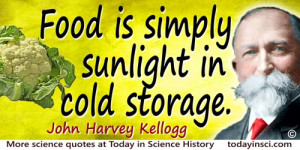 Science Quotes by John Harvey Kellogg (9 quotes)