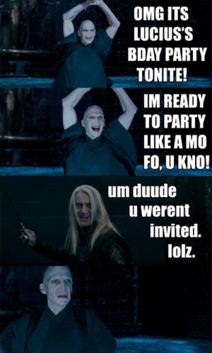 Funny Voldemort Ready To Party