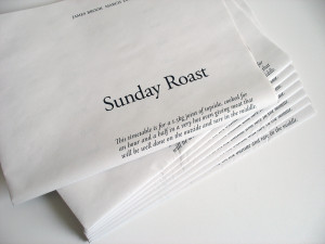 Sunday Roast Newspaper