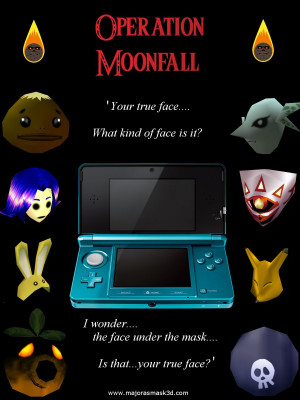 Majora's Mask 3D Poster (Operation Moonfall Mask) by FantasyDragons