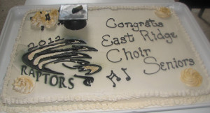 East Ridge High School Spring Choir Concert Cakes & Cupcakes