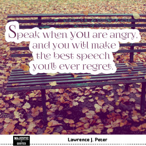 ... make the best speech you'll ever regret. / beautiful fallen leaves