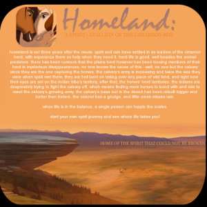 homeland - a spirit stallion of the cimarron RPG.