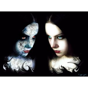 Good vs evil Gothic Girl wallpaper from Gothic Girls wallpapers